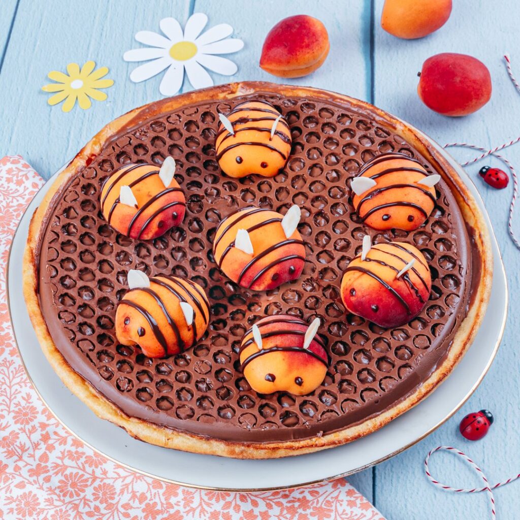 Tarti-abeja de chabacanos