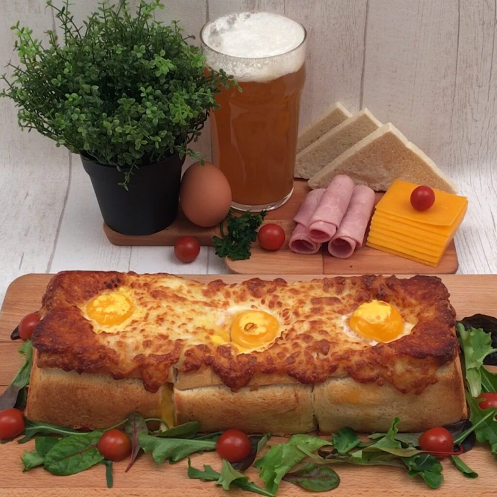 Cake croque welsh
