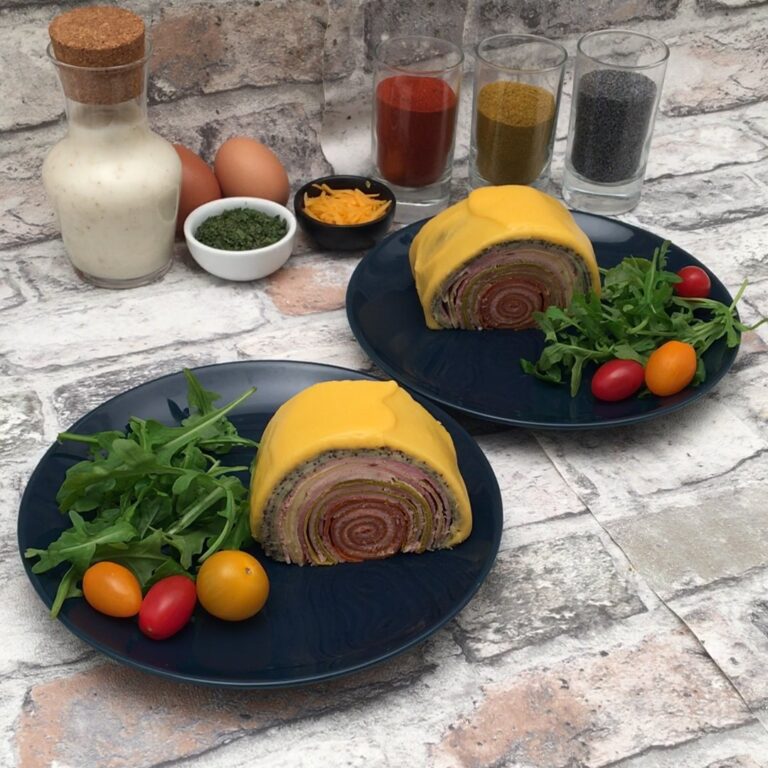 Bûche arc-en-crêpes Welsh