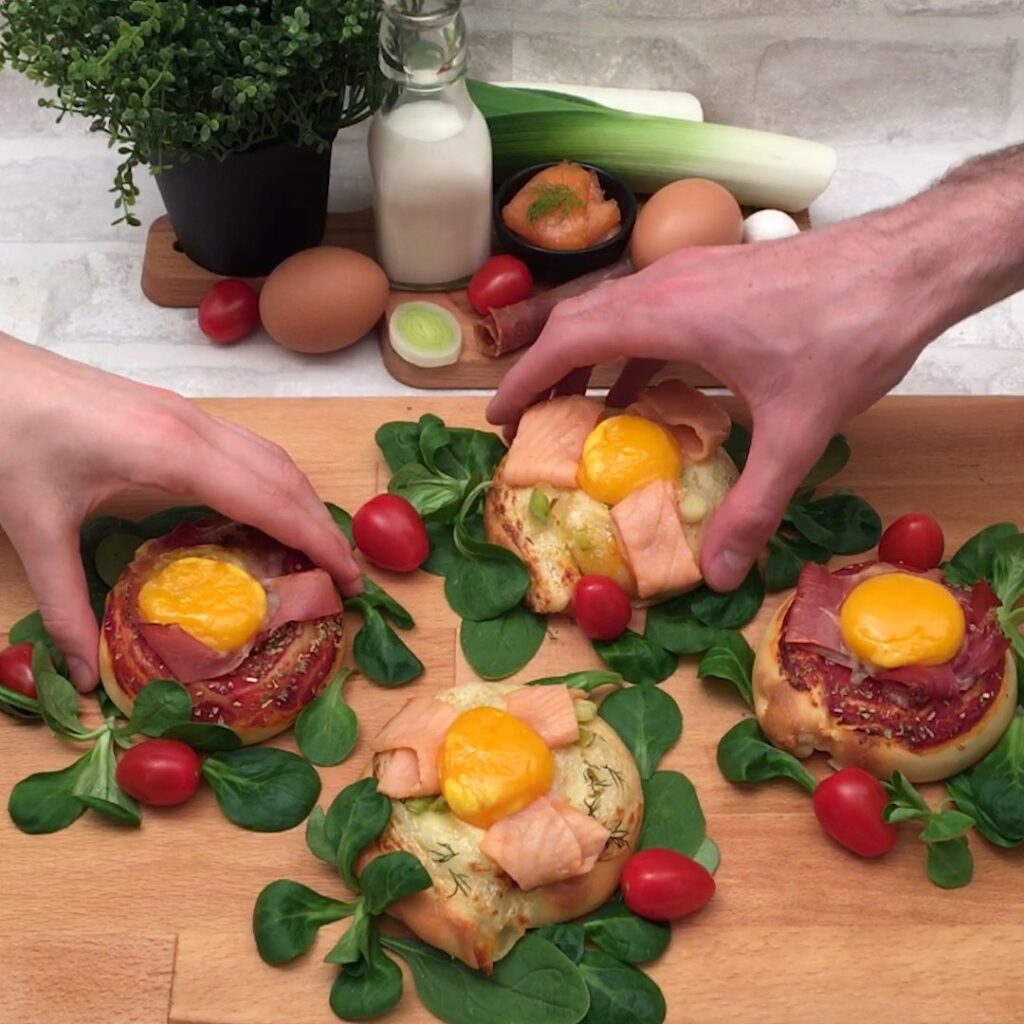 Leckere Pizza-Schnecken