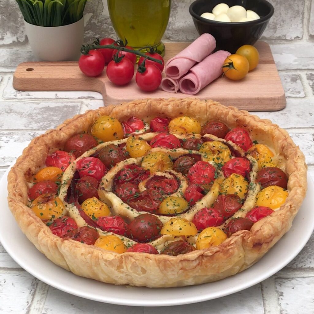 Tomate-Mozzarella-Tarte