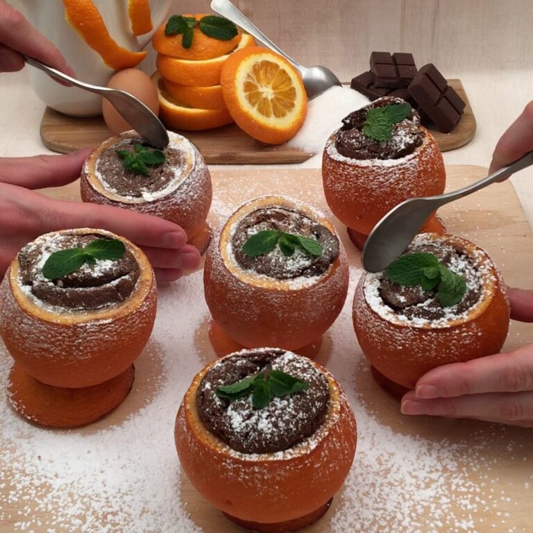 Orangen-Schoko-Fondant