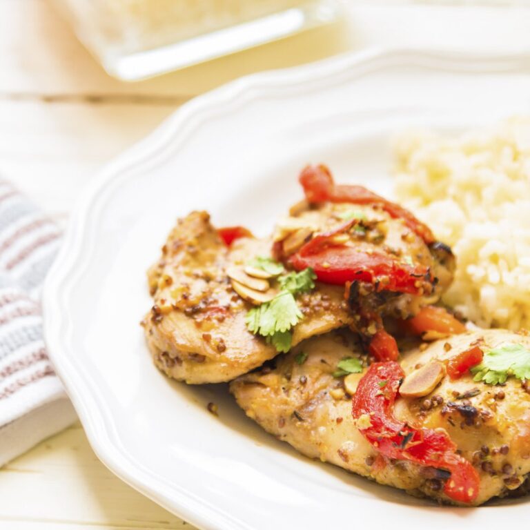 Plat en sauce facile : poulet à la moutarde