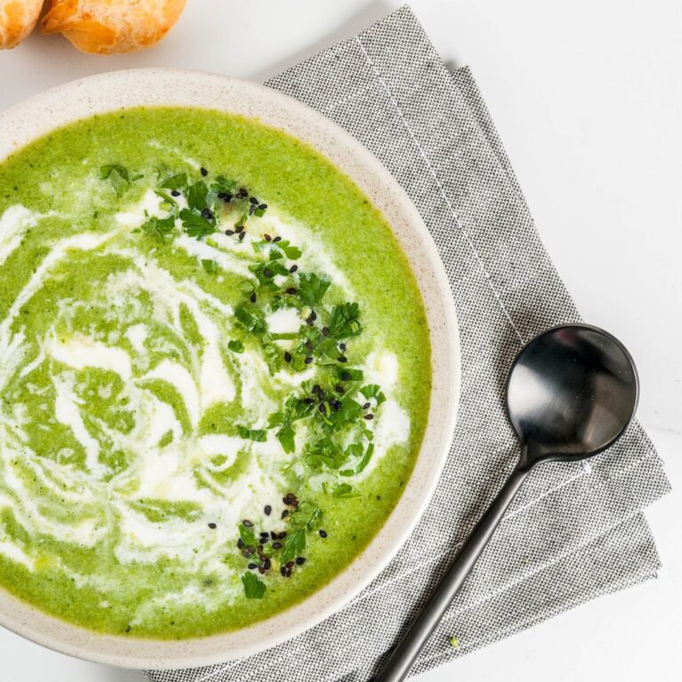 Soupe froide courgettes, mozzarella et thon