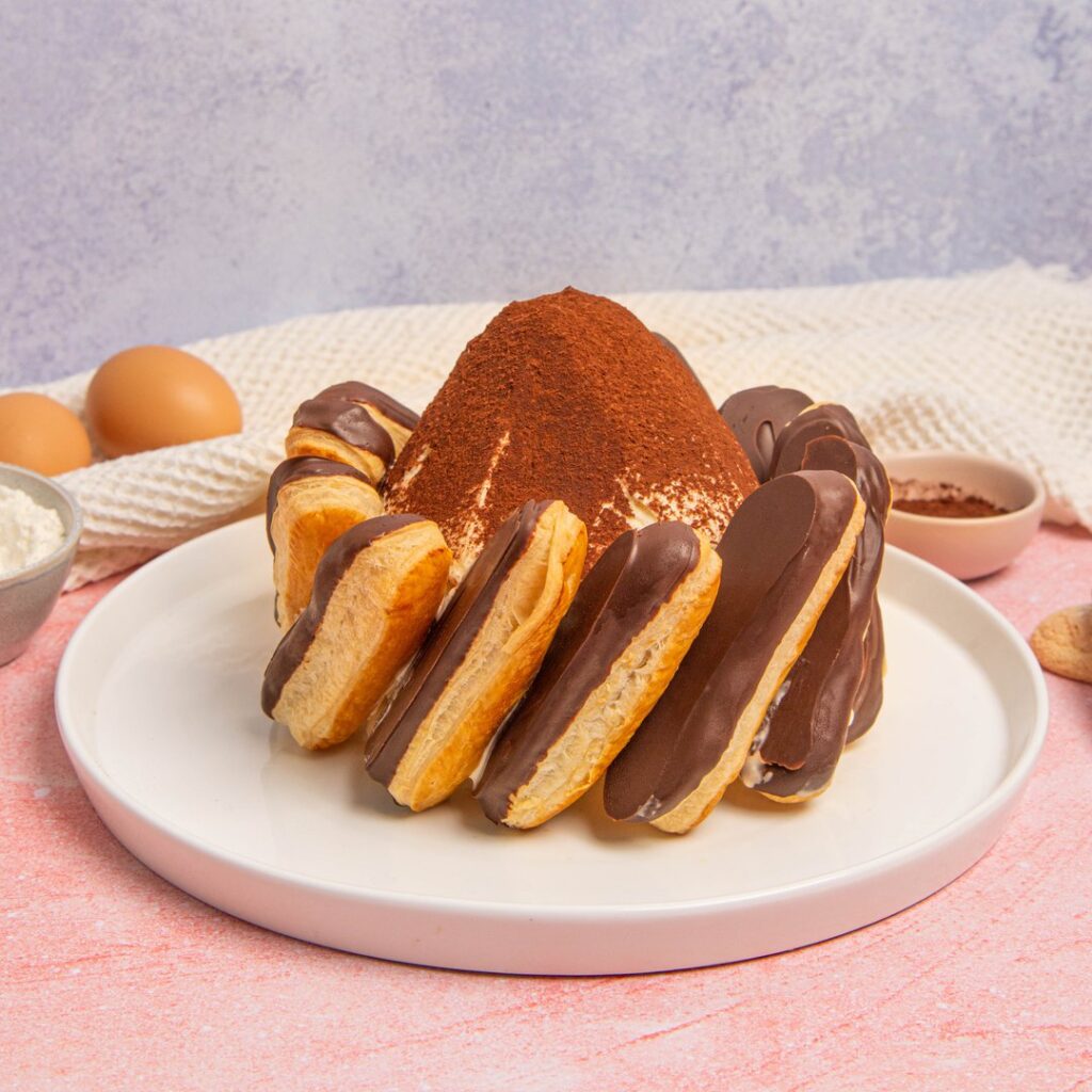 Vulcano di sfoglia e mascarpone