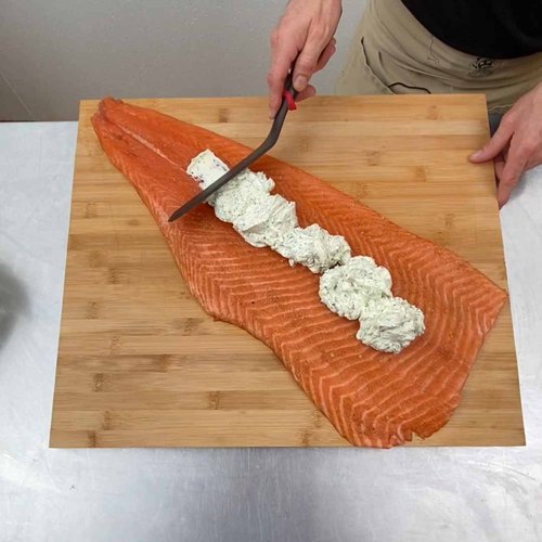 Rotolo di salmone candito