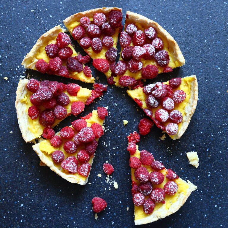 Tarte aux framboises facile