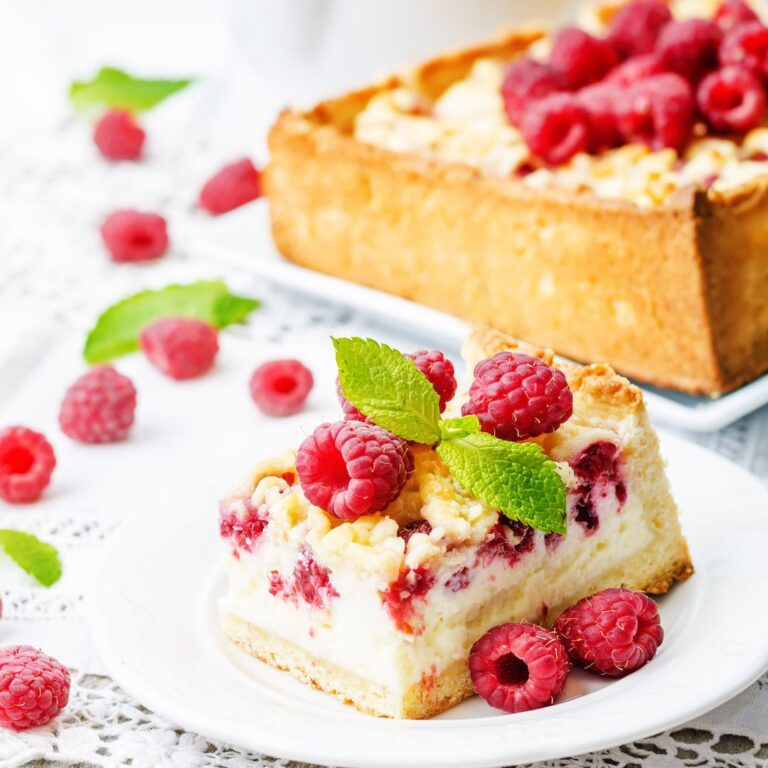 Dessert à la framboise magique
