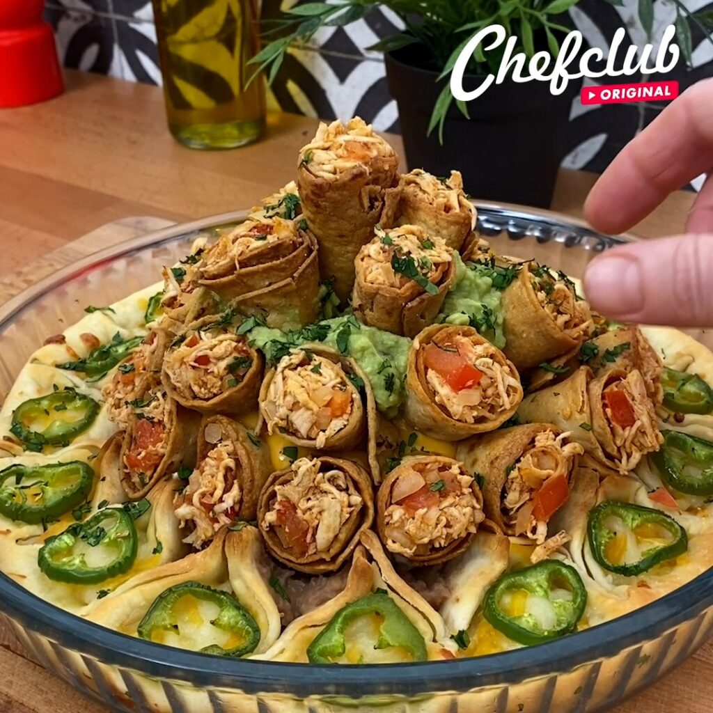 Pizza de mini-tacos