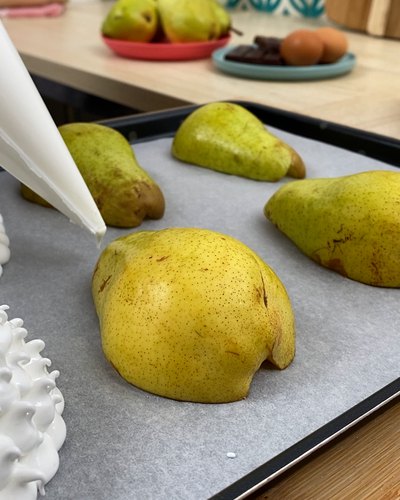 Riccio pere e cioccolato