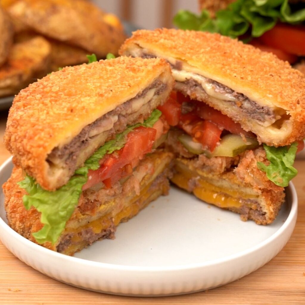Cheeseburger invertido