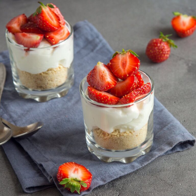 Verrine dessert fraise-mascarpone