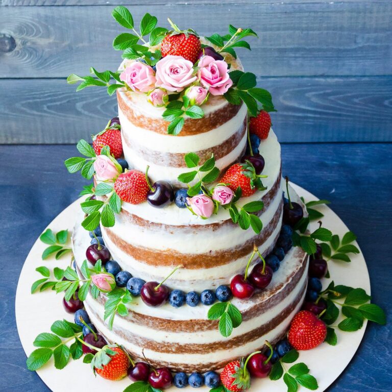 Nude cake, naked cake ou gâteau de mariage tout nu