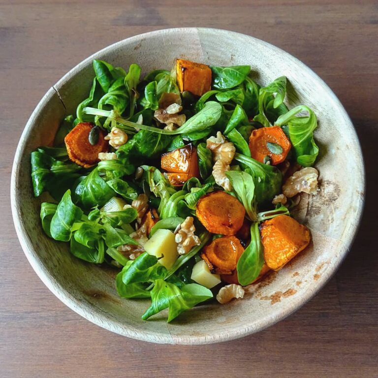 Salade de butternut carottes et comté