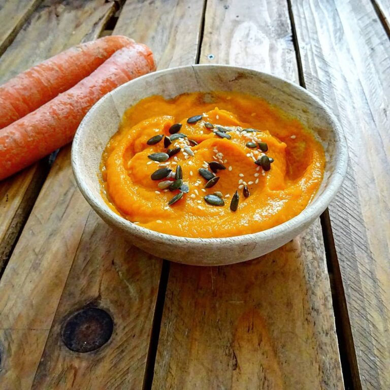 Purée de carotte onctueuse au lait de coco
