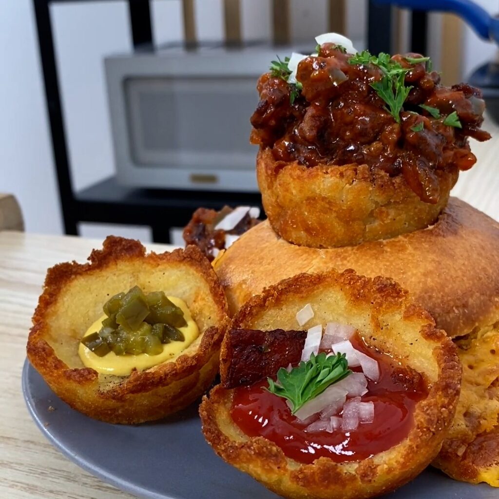 Mini-hambúrguer americano