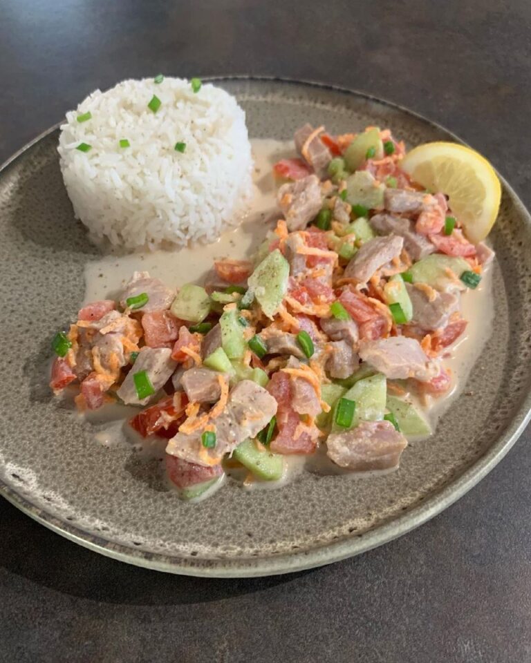 Salade de poisson au lait de coco