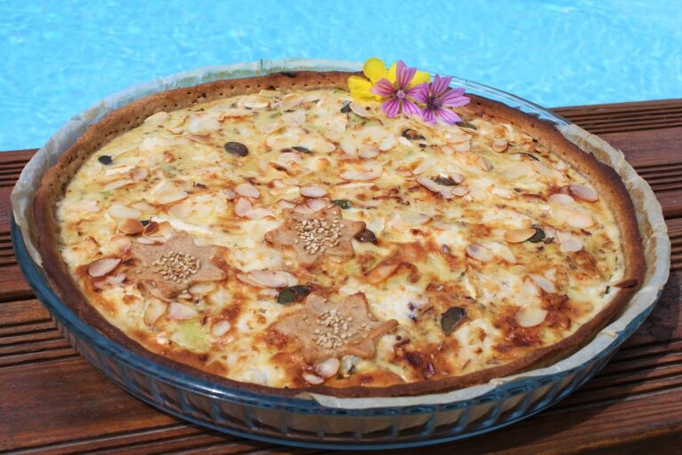 Tarte poireaux chèvre healthy