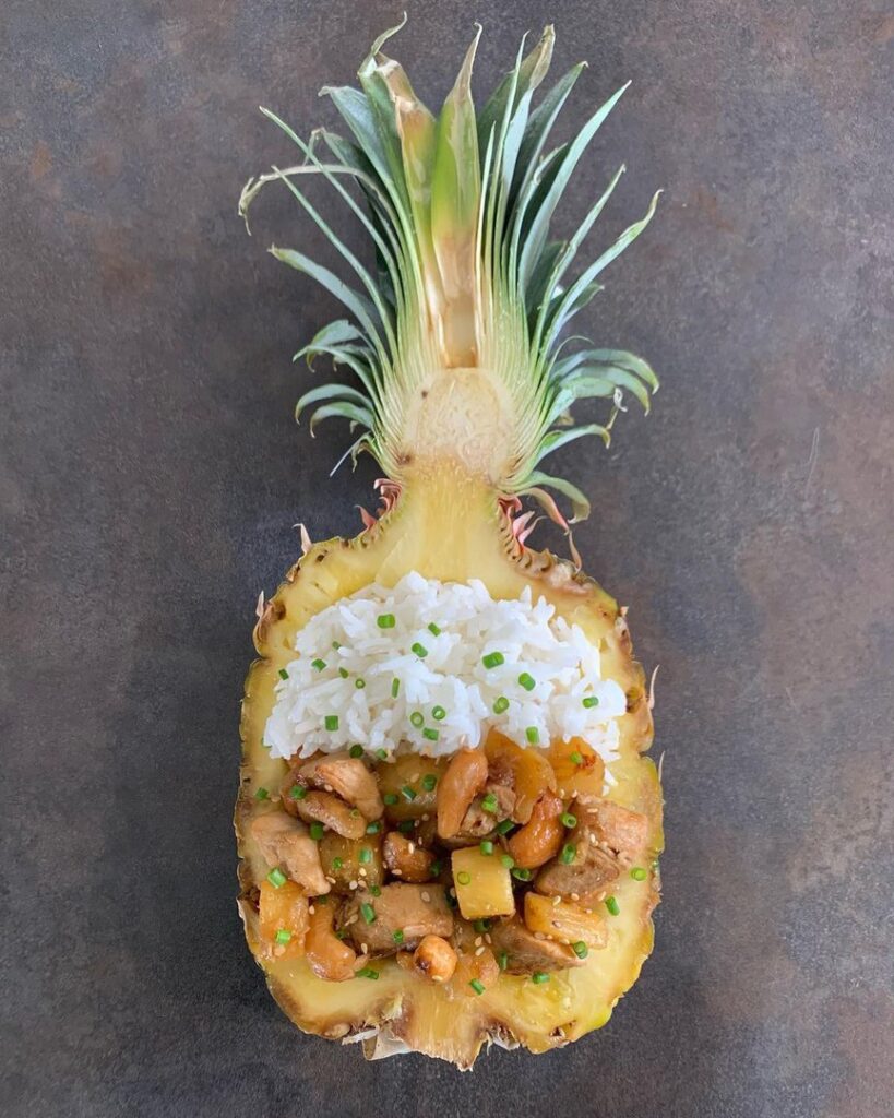 Poulet à l’ananas et noix de cajou