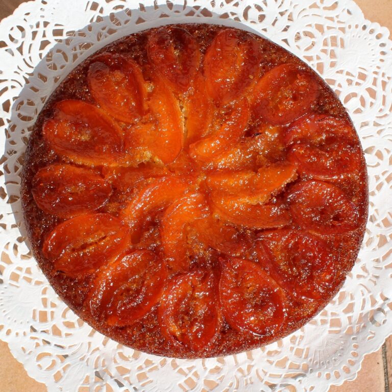 Gâteau renversé aux abricots