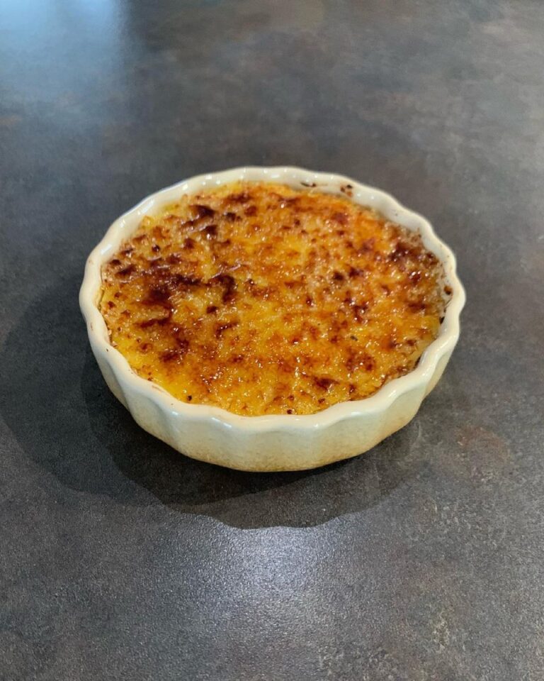 Crème brûlée allégée