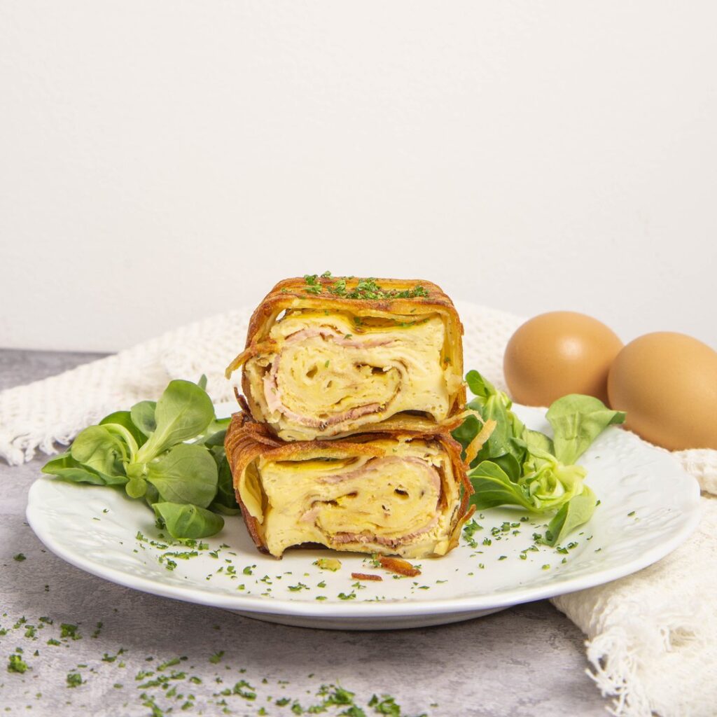 Bocconcini di uova e crespelle