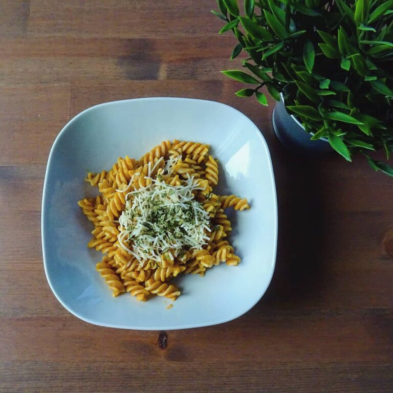 Pâtes à la crème de butternut