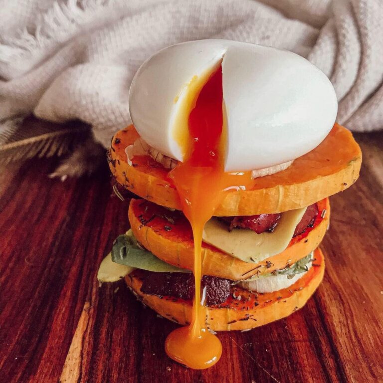 Sandwich de butternut et œuf mollet