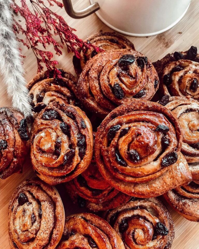 Cinnamon rolls aux raisins
