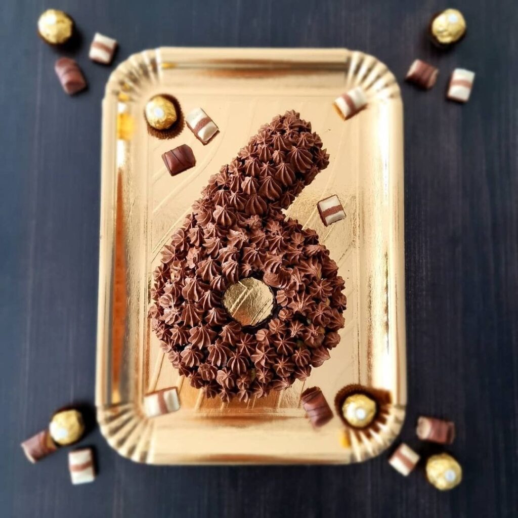 Number cake namandier ganache choco-coco facile et sans lactose !