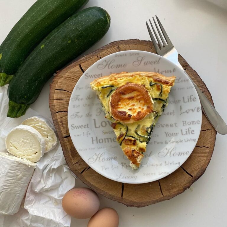 Quiche courgette chèvre
