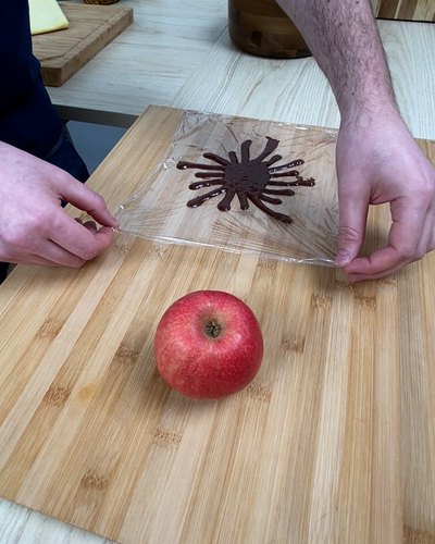 Tartelletta di mele e cioccolato