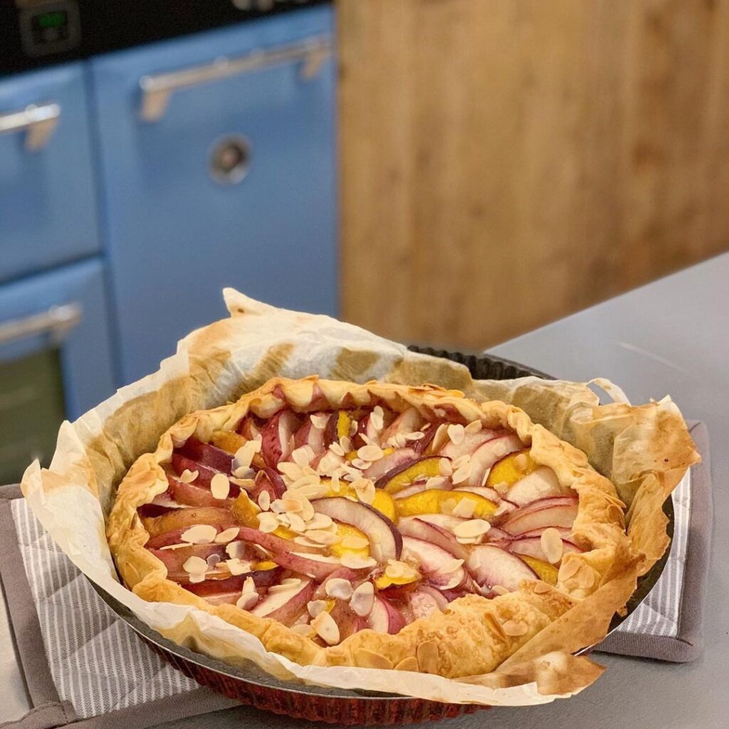Tarte rustique aux nectarines