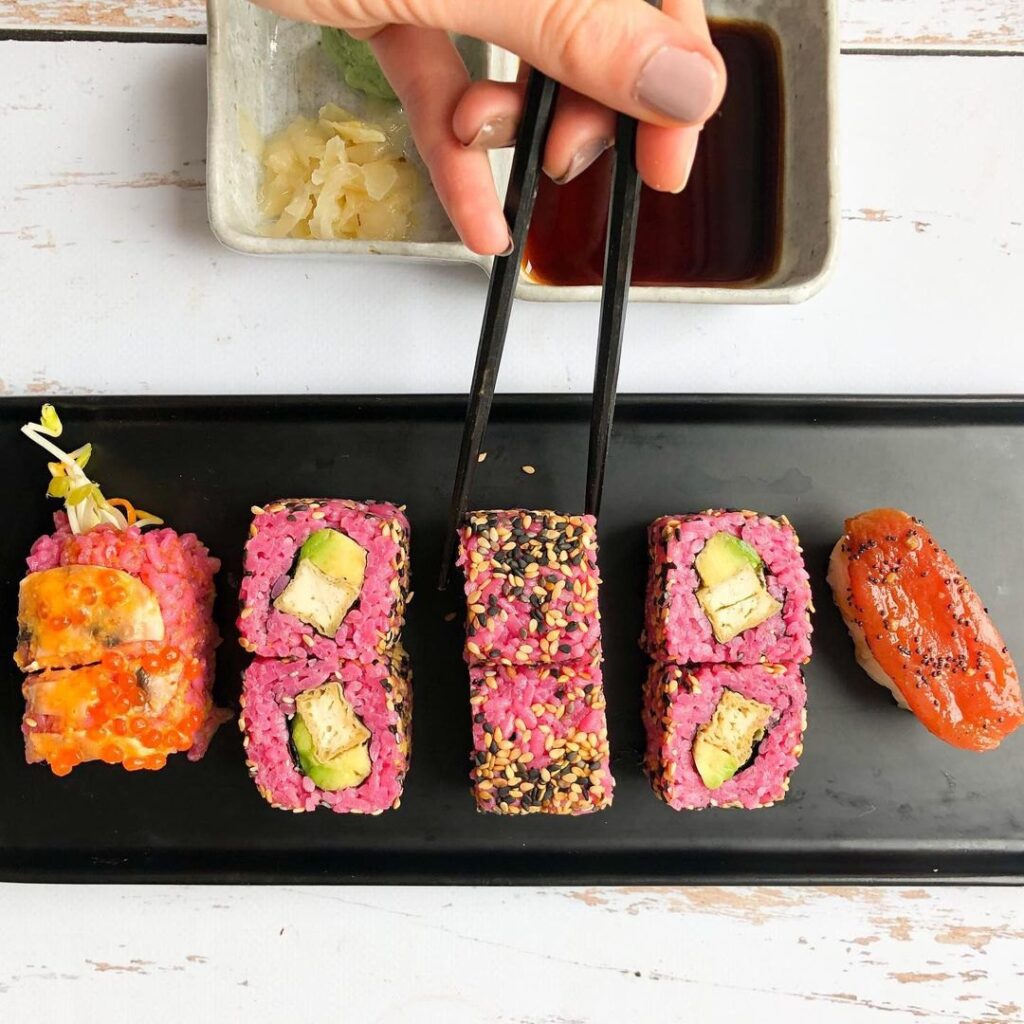 Vegan sushis
