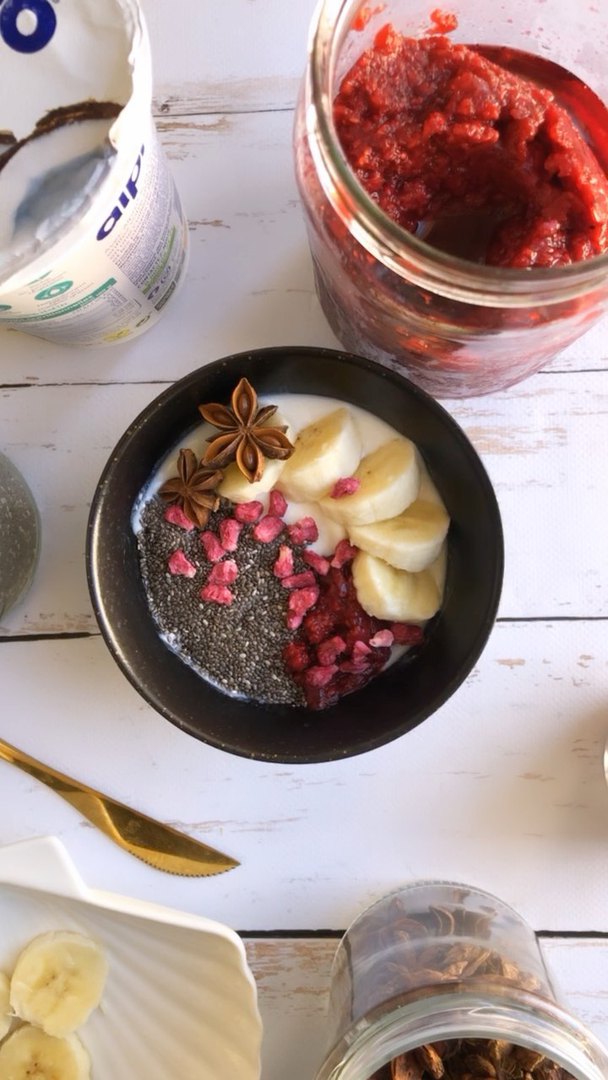 Bol banane/framboise
