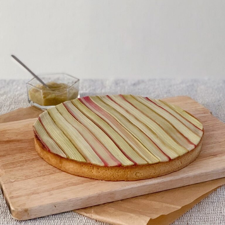 Tarte à la rhubarbe maison