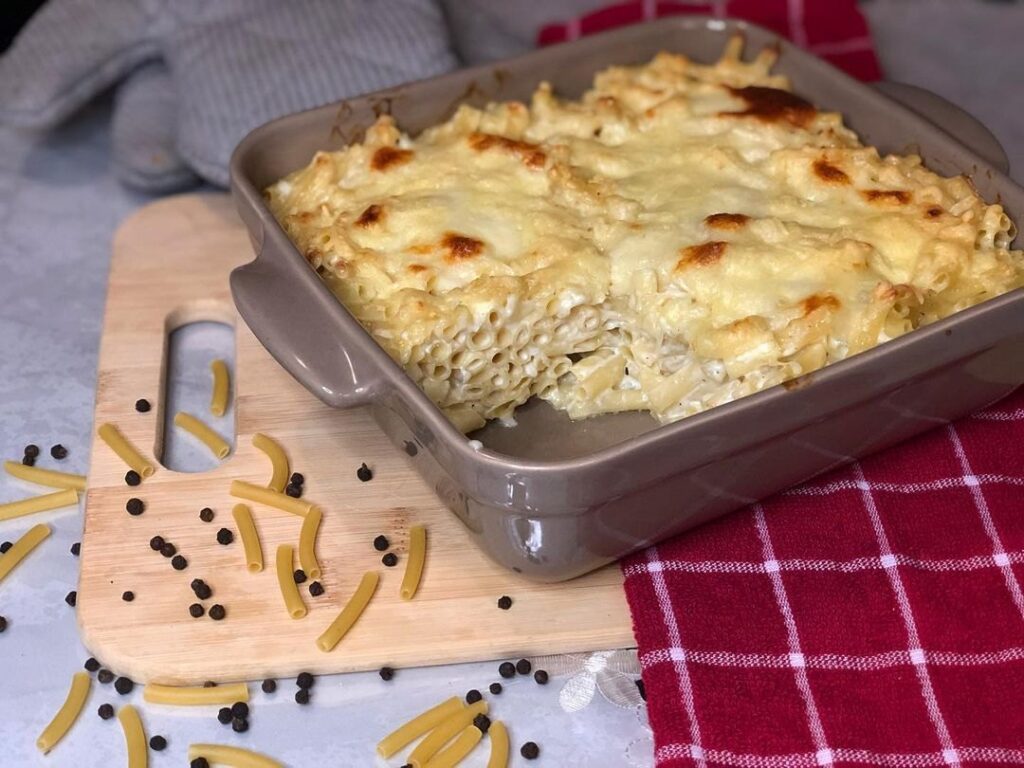 Gratin de macaronis fromage