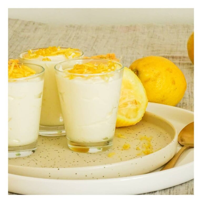 Mousse au citron sans oeufs