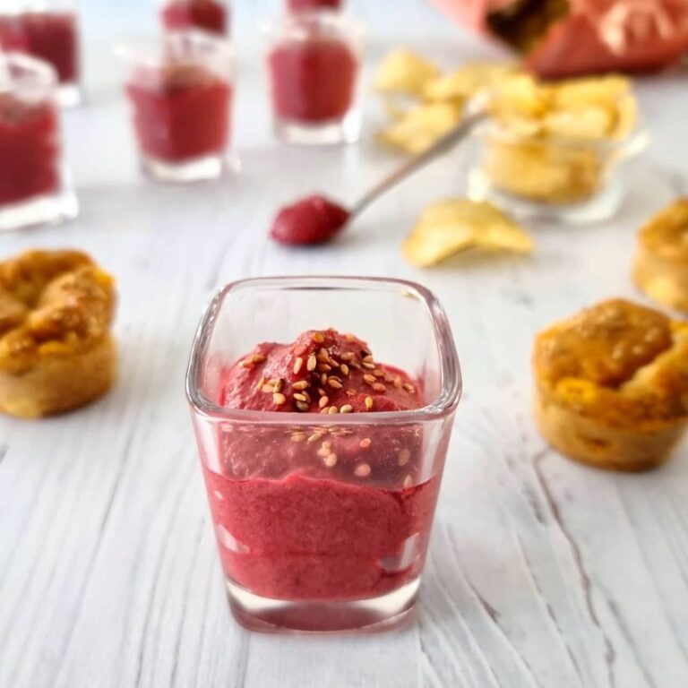 Verrines betterave sans lactose