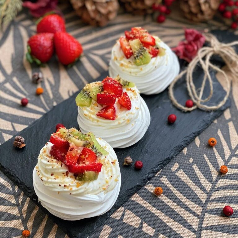Mini Pavlova aux fruits