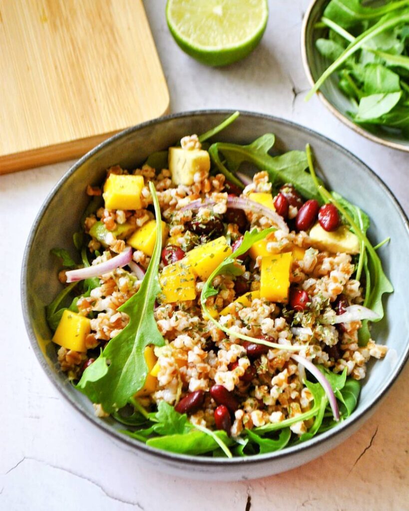 Salade sucrée salée façon mexicaine