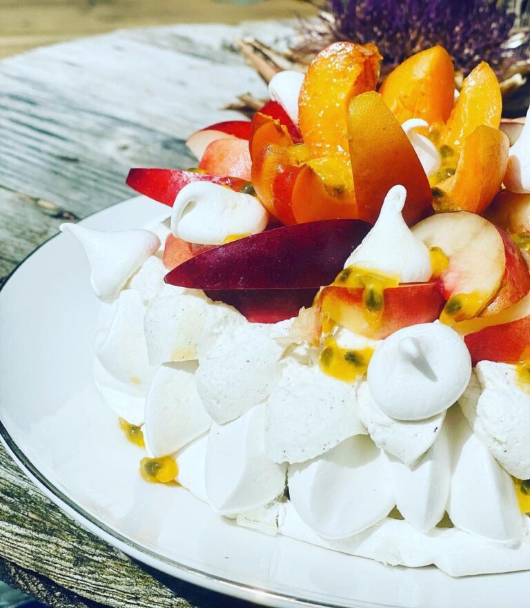 Pavlova aux fruits d’été