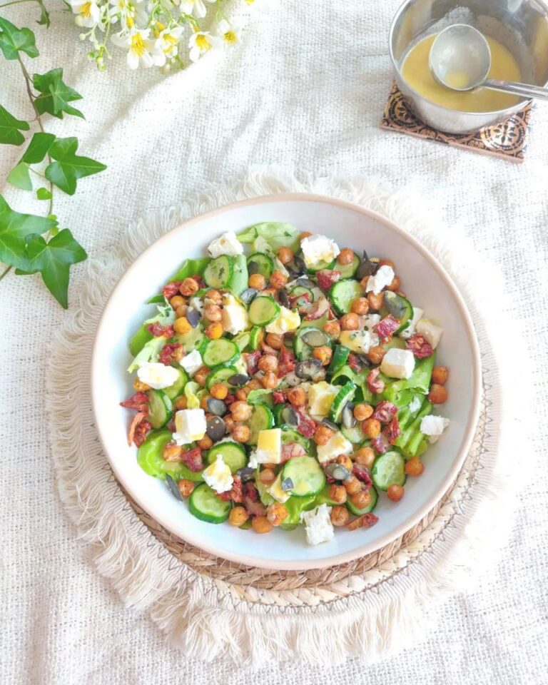 Salade de pois chiches grillés