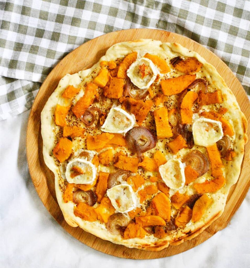 Flammekueche butternut chèvre