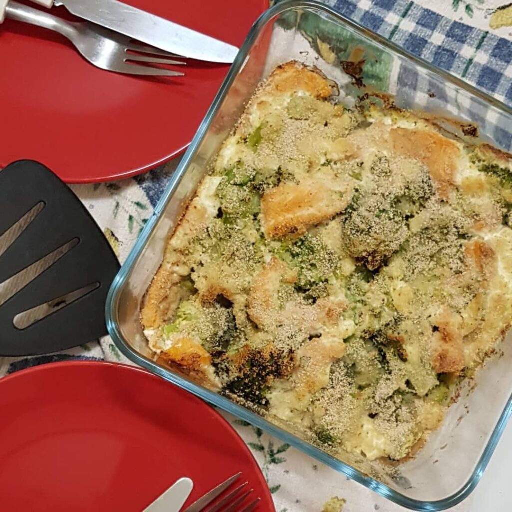 Gratin de saumon et brocoli