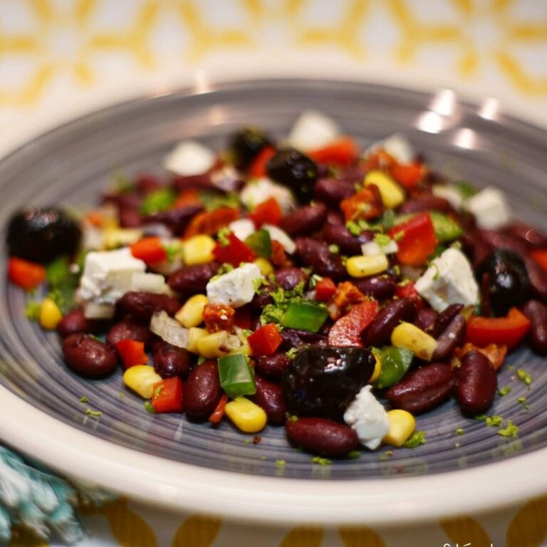 Salade haricots rouges feta