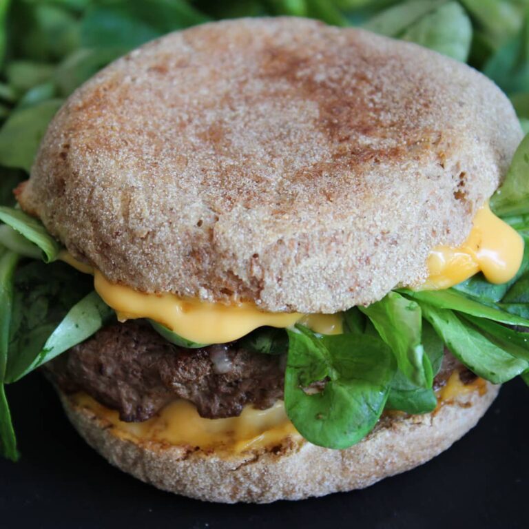 Burger aux muffins anglais
