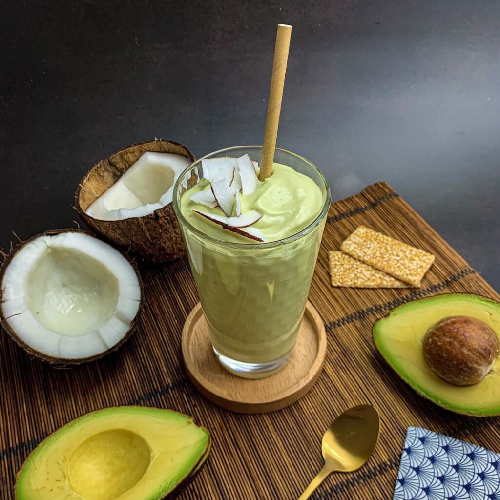 Smoothie vietnamien avocat lait de coco