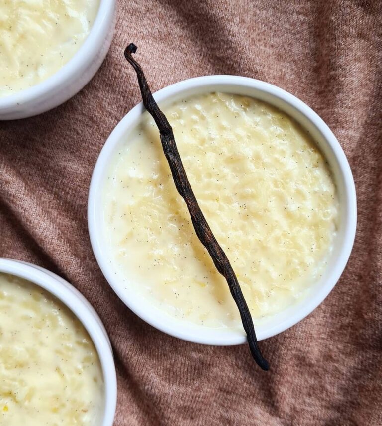 Riz au lait à la vanille et au citron vert