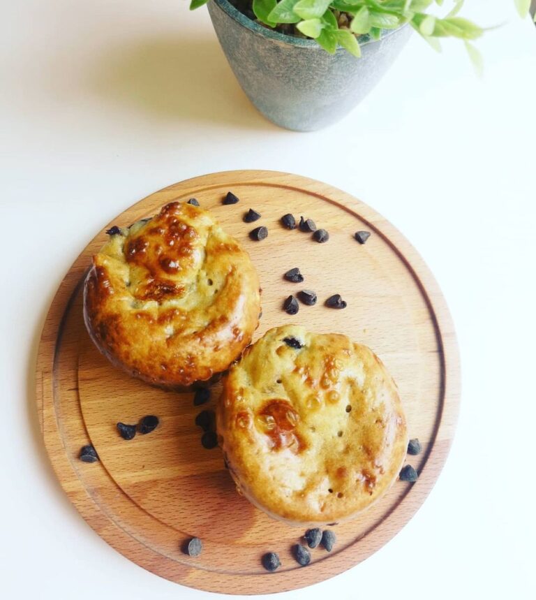 Muffin à la banane et aux pépites de chocolat